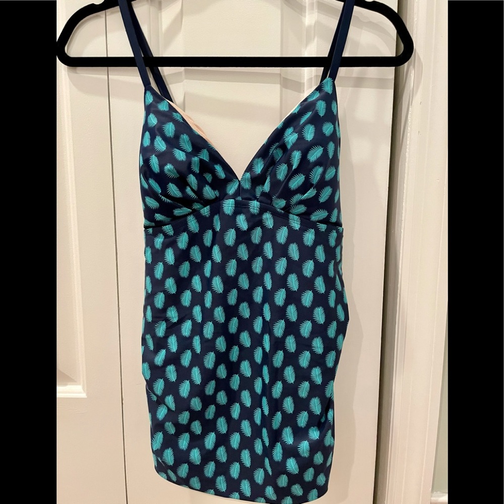 🆕 Merona (XL) Blue Padded/Lined Tankini Top